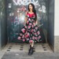 Hell Bunny Yuna Midi Dress (Black) | Alternative Dress, Gothic Clothing