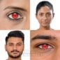 Mesh 30 Tage wiederverwendbare rote farbige Kontaktlinsen, Coloured Contacts UK