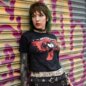 The Offspring Arrow Heart Crop T-Shirt (Black) | Cropped Band Tees
