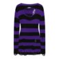 Banned Indira Pullover (Schwarz/Lila) | Blue Banana