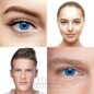UV i-Glow 30 Tage blaue farbige Kontaktlinsen, Coloured Contacts UK
