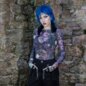 Killstar Wrenwell Mesh Top (Purple) | Killstar Clothing