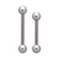 Blue Banana Surgical Steel Barbell (Silver) | Body Piercing Jewellery