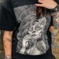 Blue Banana Sugar Skull T-Shirt (Black) | Printed T-Shirts