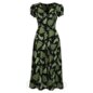 Hell Bunny Gaia Midi Dress (Black/Green) | Alternative Fashion, Goth Clothing