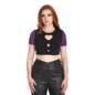Banned Black & Purple Heart Crop Top | Alternative Fashion