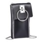 Blue Banana Faux Leather Ring Bag (Black) | Alternative Handbags