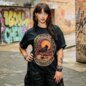 Blue Banana Raven Skull T-Shirt (Black) | Printed T-Shirts
