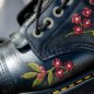 Dr Martens Floral Wanama Sinclair Boot (Black) | Alternative Boots
