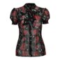 Hell Bunny Blooming Elle Blouse (Black) | Blue Banana