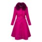 Bleeding Heart Pink Fur Collar Coat | Vintage Fashion