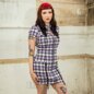 Banned Alternative Rebel Check Mini Dress (Purple) | Alternative Dresses, Goth Clothing