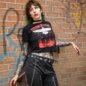 System Of A Down Bird Flight Crop T-Shirt (Black) | Cropped Band Tees