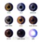 Galaxy Violet Coloured Contact Lenses 90 Day, Space Costume Lens