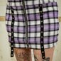 Banned Alternative Rebel Check Mini Dress (Purple) | Alternative Dresses, Goth Clothing