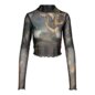 Killstar Crypt Garden Mesh Top (Multicolour) | Alternative Long Sleeved