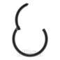 Anello segmento incernierato nero da 1,0 mm | Gioielli per piercing al cerchio