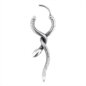 Piercing de oreja colgante con forma de serpiente de acero quirúrgico Blue Banana (plateado) | Joyería para piercings