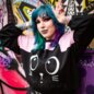 Banned Haru Pink Jumper - Cute Cat Goth Top