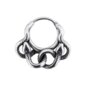 Ohrklicker mit Schlangenmotiv aus Chirurgenstahl von Blue Banana (Silber) | Piercingschmuck