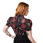 Hell Bunny Blooming Elle Blouse (Black) | Blue Banana