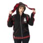 Luv Bunny Cursed Bunny Zip Hoodie (Black/Red) | Alternative Clothing