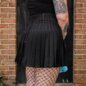 Hell Bunny X Care Bear Cheer Bear Pleated Mini Skirt (Black) | Alternative Fashion, Goth Clothing