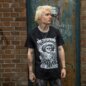 Offiziell The Offspring Jumping Skeleton T-Shirt (Schwarz) | Blue Banana