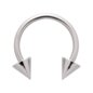 Blue Banana Surgical Steel Cone Circular Barbell (Silver) | Piercing Jewellery