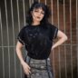 Jawbreaker Oversized Cat Knit Top (Black) | Alternative Fashion, Goth Clothing