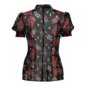 Hell Bunny Blooming Elle Blouse (Black) | Blue Banana