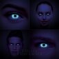 UV i-Glow Halloween 1 Tag Tages-Kontaktlinsen in Weiß, Coloured Contacts UK