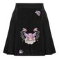 Hell Bunny X Care Bear Cheer Bear Pleated Mini Skirt (Black) | Alternative Fashion, Goth Clothing