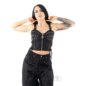 Heartless Kahlo Top Corto (Negro) | Blue Banana