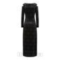 Banned Amara Velvet Maxi Dress (Black) | Blue Banana