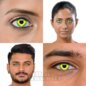 Kontaktlinsen mit brasilianischer Flagge (30 Tage) | Coloured Contacts