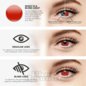 Blind Halloween 90 Tage rote farbige Kontaktlinsen, Coloured Contacts UK