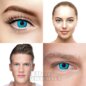 Manson Blue 30 Tage Farbige Kontaktlinsen | Halloween Zombie Linsen