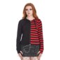 Con Cappuccio Con Cerniera Anteriore Nera E Rossa Banned | Jumpers Gotici