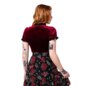 Hell Bunny Mourning Top (Burgundy) | Blue Banana