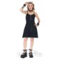 Jawbreaker Cat Front Zip Mini Dress (Black) | Alternative Fashion, Goth Clothing