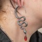 Blue Banana Surgical Steel Winding Snake Ear Weight (Silver) | Body Piercing Jewellery