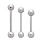 Blue Banana Surgical Steel Barbell (Silver) | Body Piercing Jewellery