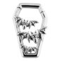 Blue Banana Surgical Steel Coffin & Bats Clicker (Silver) | Body Piercing Jewellery
