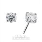 Blue Banana Titanium Lab Diamond 3mm Threadless Top (Silver) | Blue Banana Piercing