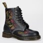 Dr Martens 1460 Floral Wanama Boot (Black) | Autumnal Footwear