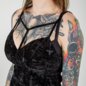Banned Sanctum Velvet Vest Top (Black) | Banned Alternative Clothing