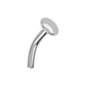 Blue Banana Polished Titanium Threadless Curved Labret Base (Silver) | Threadless Piercing jewelry