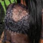 Bad Omens Malla De Cráneo De Polilla Camiseta Corta (Negro) | Blue Banana
