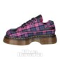 Dr Martens Buzz 5 Eye Tartan Woven Scarpe (Viola) | Blue Banana